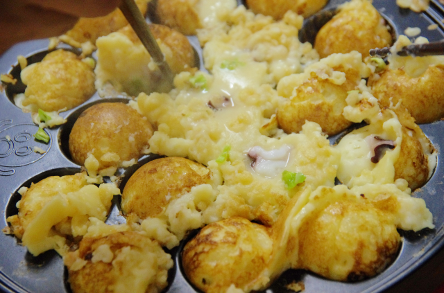 Delicious takoyaki